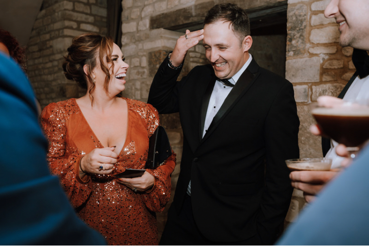 Richard Parsons Gloucestershire Magician entertaining guests at Yardspace Old Gore Barn near Cirencester